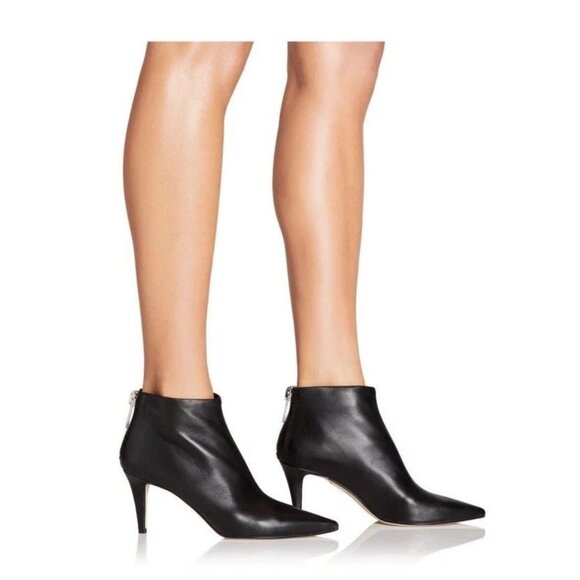 Tamara Mellon Stark High Heel Ankle Booties black designer in box 9.5 moto - Picture 1 of 16